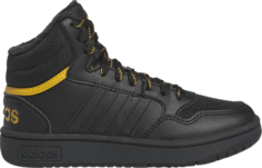 Кроссовки Hoops 3.0 Mid J &apos;Black Preloved Yellow&apos;, черный Adidas