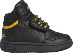 Кроссовки Hoops 3.0 Mid I &apos;Black Preloved Yellow&apos;, черный Adidas