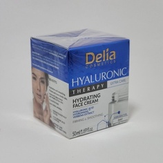 Hyaluronic Therapy Extra Care Увлажняющий крем для лица, укрепляющий и разглаживающий, 1,69 унции, Delia