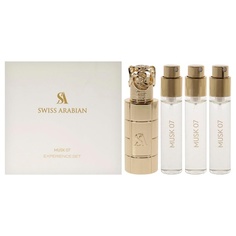 Swiss Arabian Musk 07 Unisex Mini Gift Set 3 x 1oz Perfume Spray with Metal Case