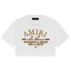 Футболка Amiri Arts District Cropped &apos;White&apos;, белый