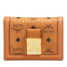 Кошелек tracy card case mini cognac Mcm, коричневый