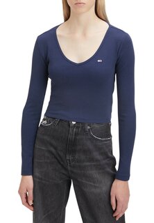 Рубашка с длинным рукавом Tommy Jeans, цвет bleu