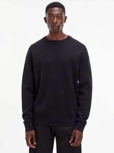 Джемпер из смесового хлопка Calvin Klein Comfort, черный цвет
