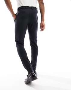 Темно-синие брюки узкого кроя из джерси Jack &amp; Jones Premium