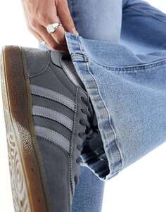 Светло-голубые расклешенные джинсы стрейч-клеш ASOS