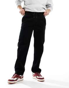 Черные вельветовые брюки свободного кроя с эластичной талией Only &amp; Sons