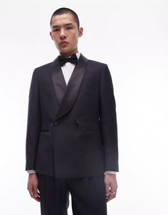 Смокинг Topman Premium Tuxedo Made Of A Wool Blend, черный