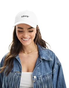 Белая кепка Levi&apos;s с логотипом Levis