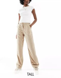 Бежевые брюки-чиносы Vero Moda с контрастной строчкой