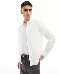 Белая рубашка из эластичного поплина Calvin Klein приталенного кроя