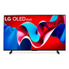 Телевизор LG OLED Evo C4, 42&quot;, 4K, OLED, 120 Гц, чёрный