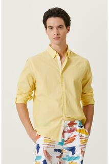 Желтая полосатая рубашка Network, желтый