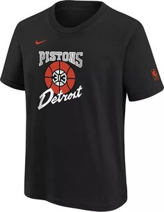 Футболка с логотипом Nike Youth 2023-24 City Edition Detroit Pistons Essential