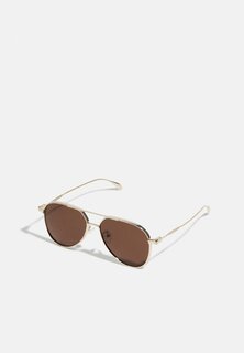 Солнцезащитные очки Unisex Alexander McQueen, цвет gold/brown