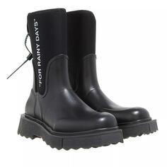 Ботинки sponge rubber rainboot Off-White, черный