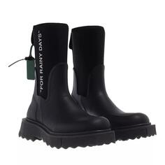Ботинки sponge rubber rainboot black Off-White, черный