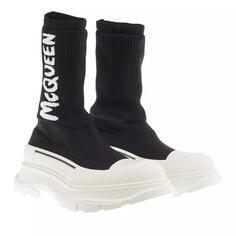 Кроссовки knit tread slick boot black/white Alexander Mcqueen, черный