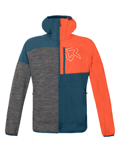 Флисовая куртка ROCK EXPERIENCE Kobra, цвет Orange/Petrol/Grau
