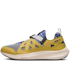 Кроссовки Nike x Patta Air Hurrache, синий/желтый/бежевый