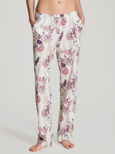 Пижамные брюки Calida, цвет Weiß/ Rosa