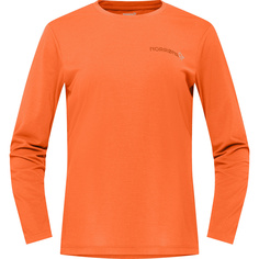 Женская футболка Femund Tech с длинным рукавом Norrona, оранжевый
