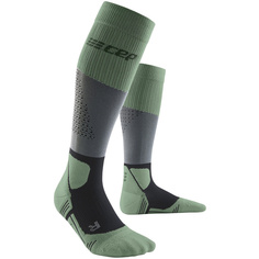 Женские высокие носки Max Cushion для походов CEP, зеленый