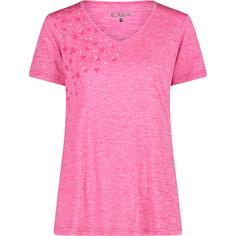 Женская футболка с меланжевым принтом CMP, розовый