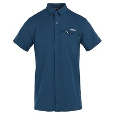 Рубашка с коротким рукавом Regatta Travel Pack Away, синий