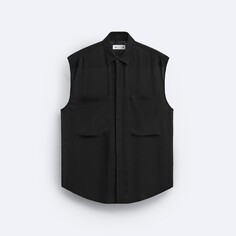Рубашка Zara 100% Viscose, черный