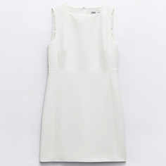 Платье Zara ZW Collection Sleeveless Short, экрю