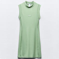 Платье Zara Polyamide Pantone, зеленый