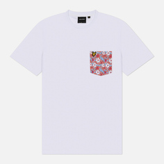 Мужская футболка Lyle & Scott Floral Print Pocket, цвет белый