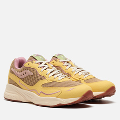 Мужские кроссовки Saucony 3D Grid Hurricane Mushroom, цвет жёлтый, размер 42 EU