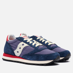 Мужские кроссовки Saucony Jazz Original Stone Wash, цвет синий, размер 45 EU