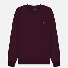 Мужская толстовка Lyle & Scott Crew Neck Regular Fit, цвет бордовый