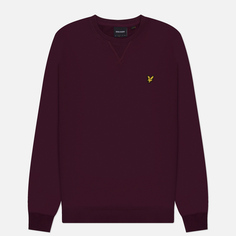 Мужская толстовка Lyle & Scott Crew Neck Regular Fit, цвет бордовый, размер L