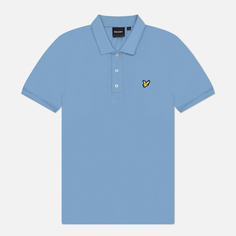 Мужское поло Lyle & Scott Plain Regular Fit, цвет голубой