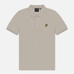 Мужское поло Lyle & Scott Slub Regular Fit, цвет белый