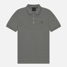 Мужское поло Lyle & Scott Plain Regular Fit, цвет серый