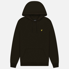 Мужская толстовка Lyle & Scott Hoodie Regular Fit, цвет оливковый, размер L