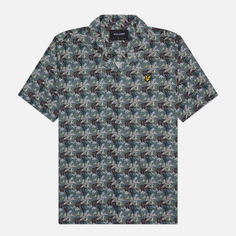 Мужская рубашка Lyle & Scott Floral Print Resort, цвет серый