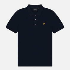 Мужское поло Lyle & Scott Slub Regular Fit, цвет синий, размер L