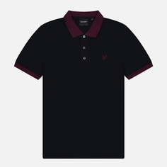 Мужское поло Lyle & Scott Tonal Ringer Regular Fit, цвет чёрный
