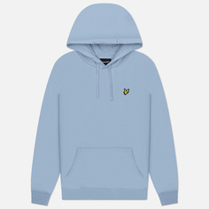 Мужская толстовка Lyle & Scott Hoodie Regular Fit, цвет голубой, размер L