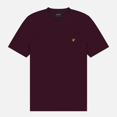 Мужская футболка Lyle & Scott Plain Regular Fit, цвет бордовый, размер XL