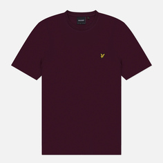 Мужская футболка Lyle & Scott Plain Regular Fit, цвет бордовый