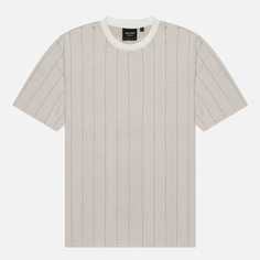 Мужская футболка Lyle & Scott Pinstripe, цвет бежевый, размер XL