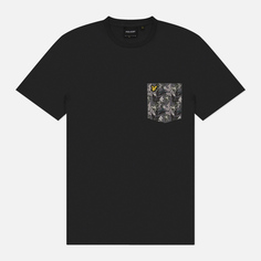 Мужская футболка Lyle & Scott Floral Print Pocket, цвет серый, размер S