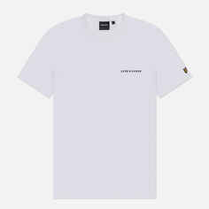 Мужская футболка Lyle & Scott Embroidered Script Logo Regular Fit, цвет белый